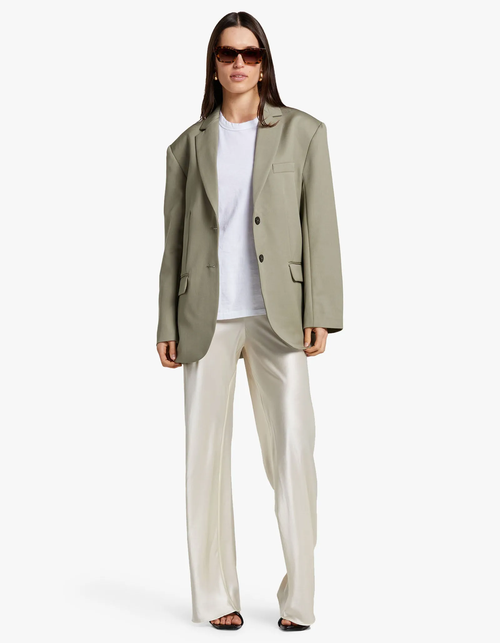 Quinn Blazer - Green Khaki