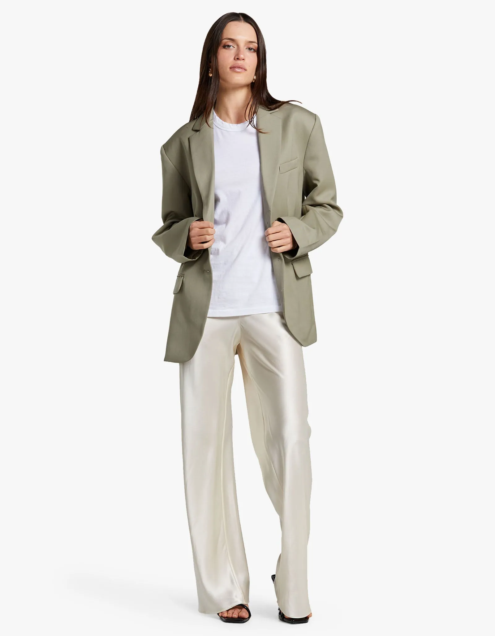 Quinn Blazer - Green Khaki
