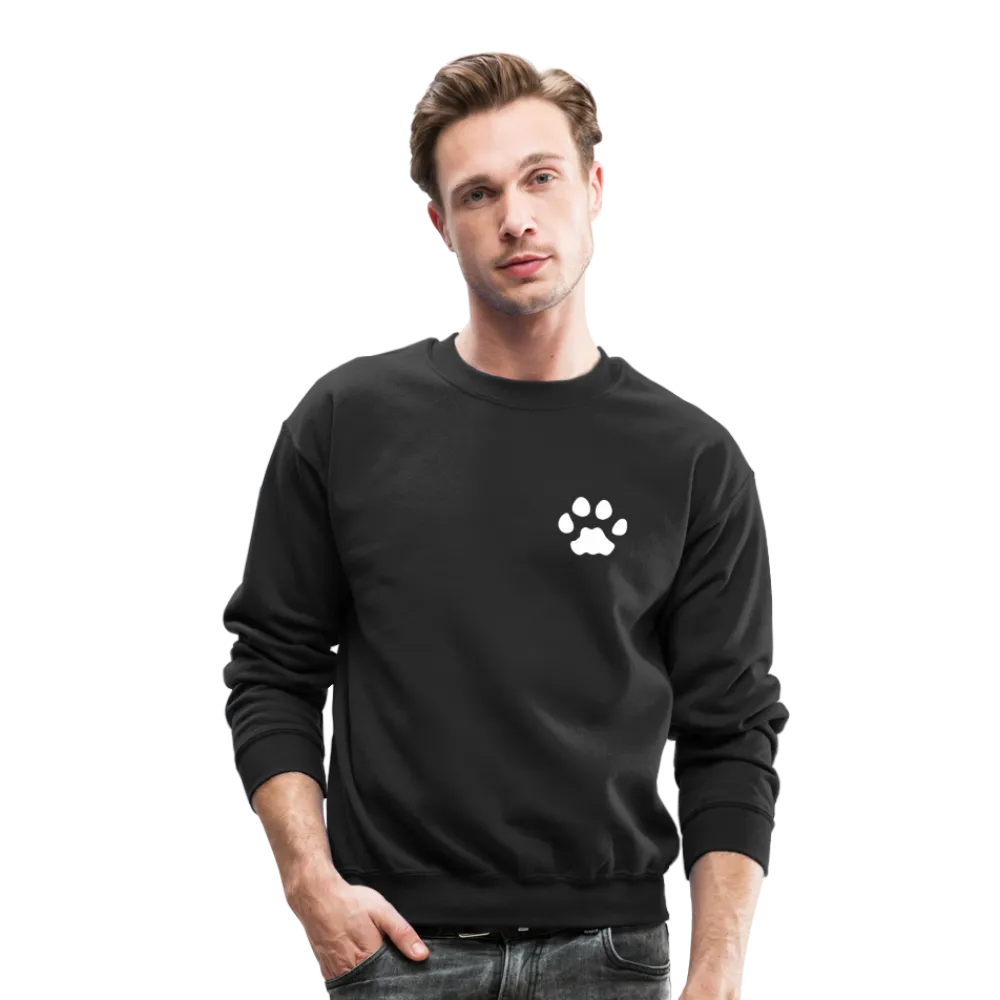 "Coffee in one hand dog leash in the other" - Crewneck Sweatshirt