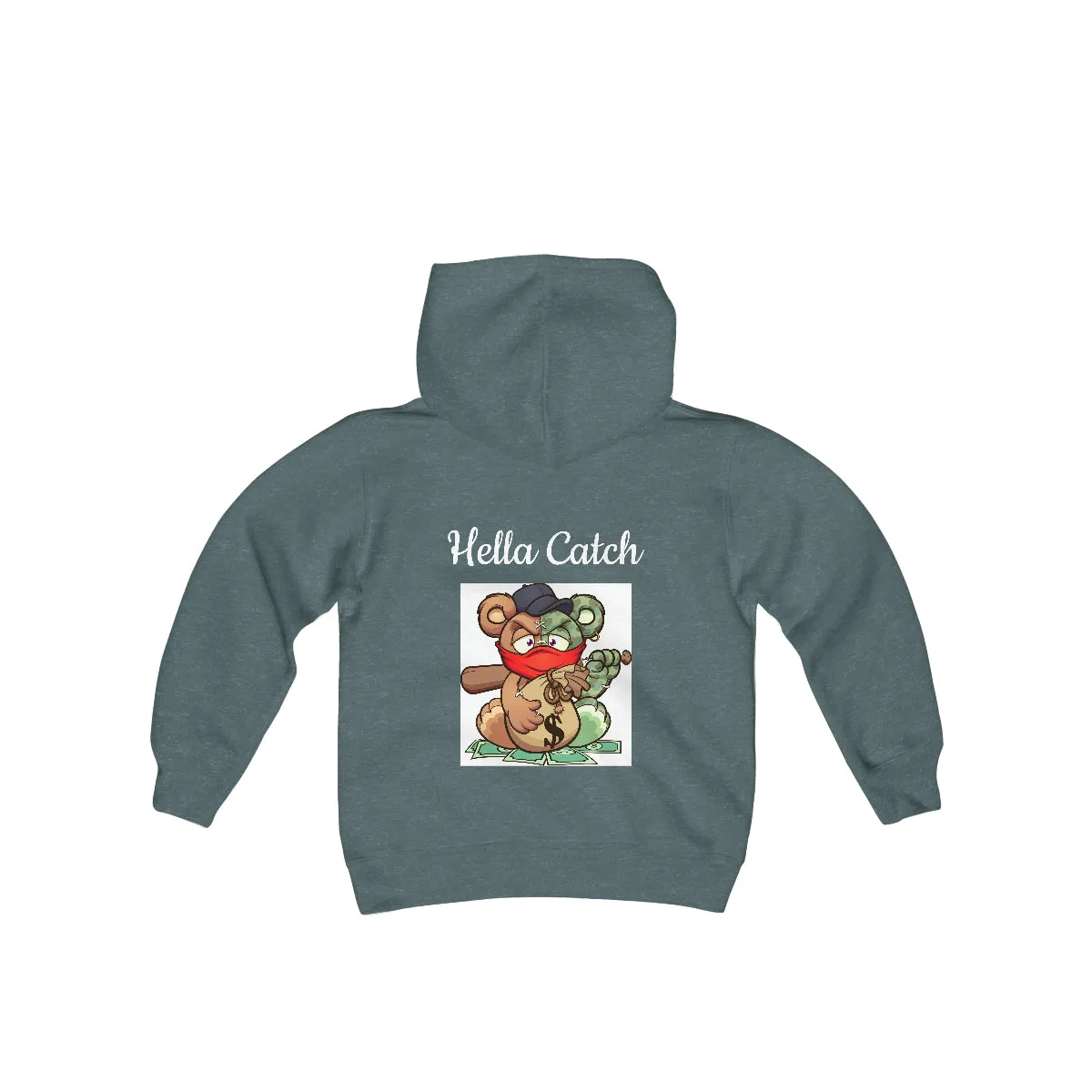 "Hella Catch" Youth Heavy Blend Hooded Sweatshirt