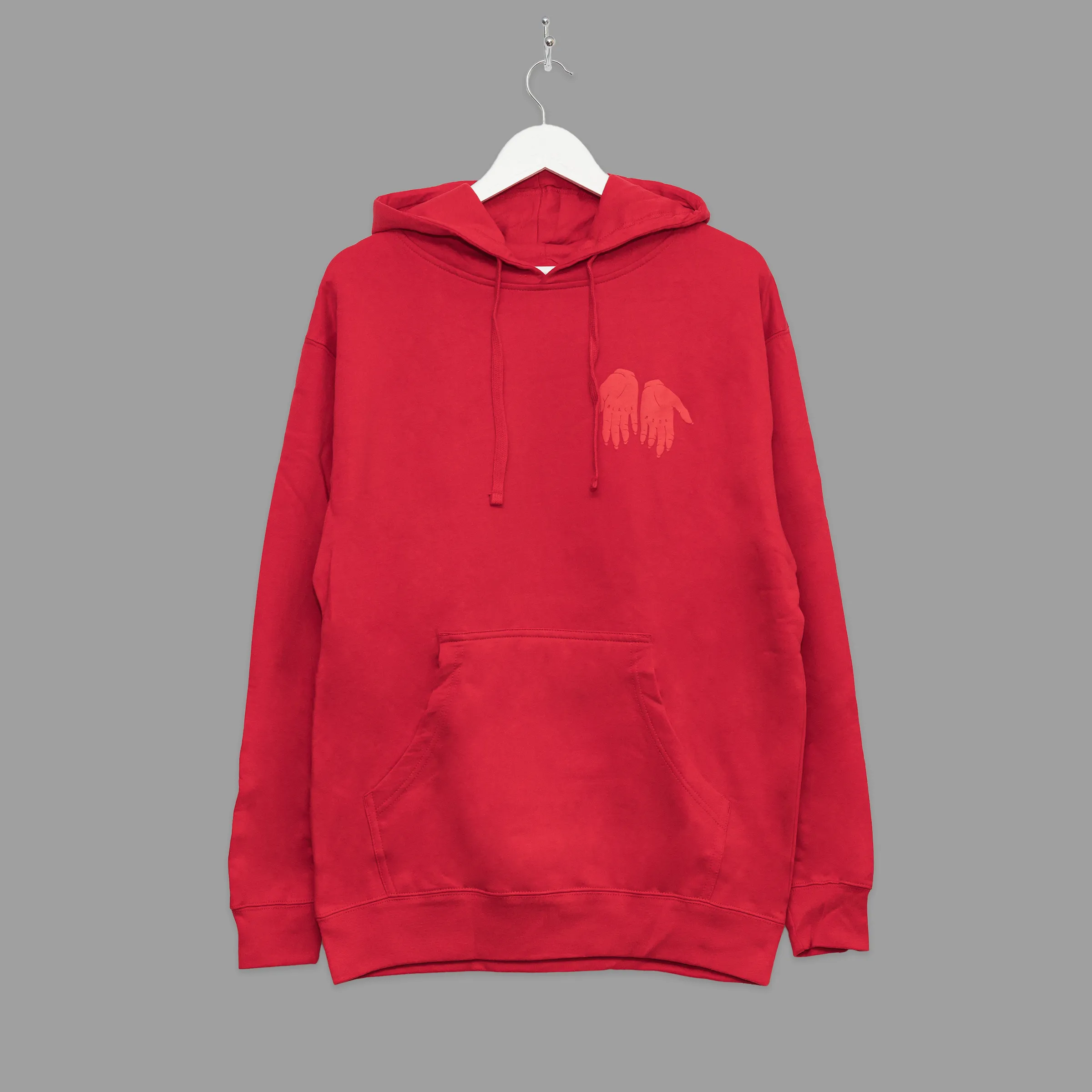 "TRADITIONAL FIT" HANDS HOODIE - RED