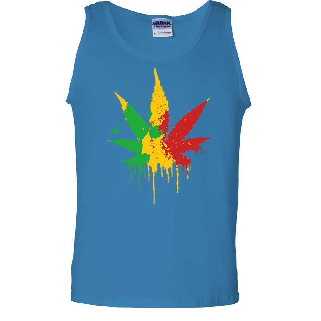 Rasta Pot Leaf Asst Colors Tank Top