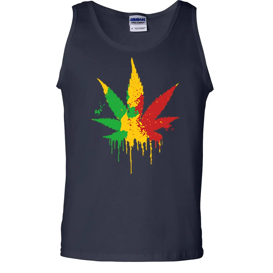 Rasta Pot Leaf Asst Colors Tank Top