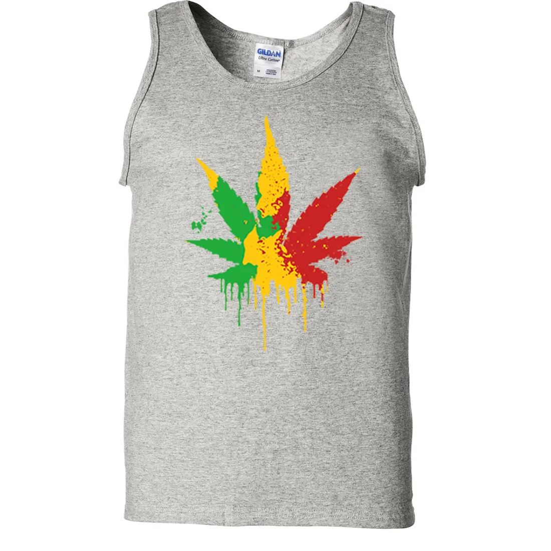 Rasta Pot Leaf Asst Colors Tank Top