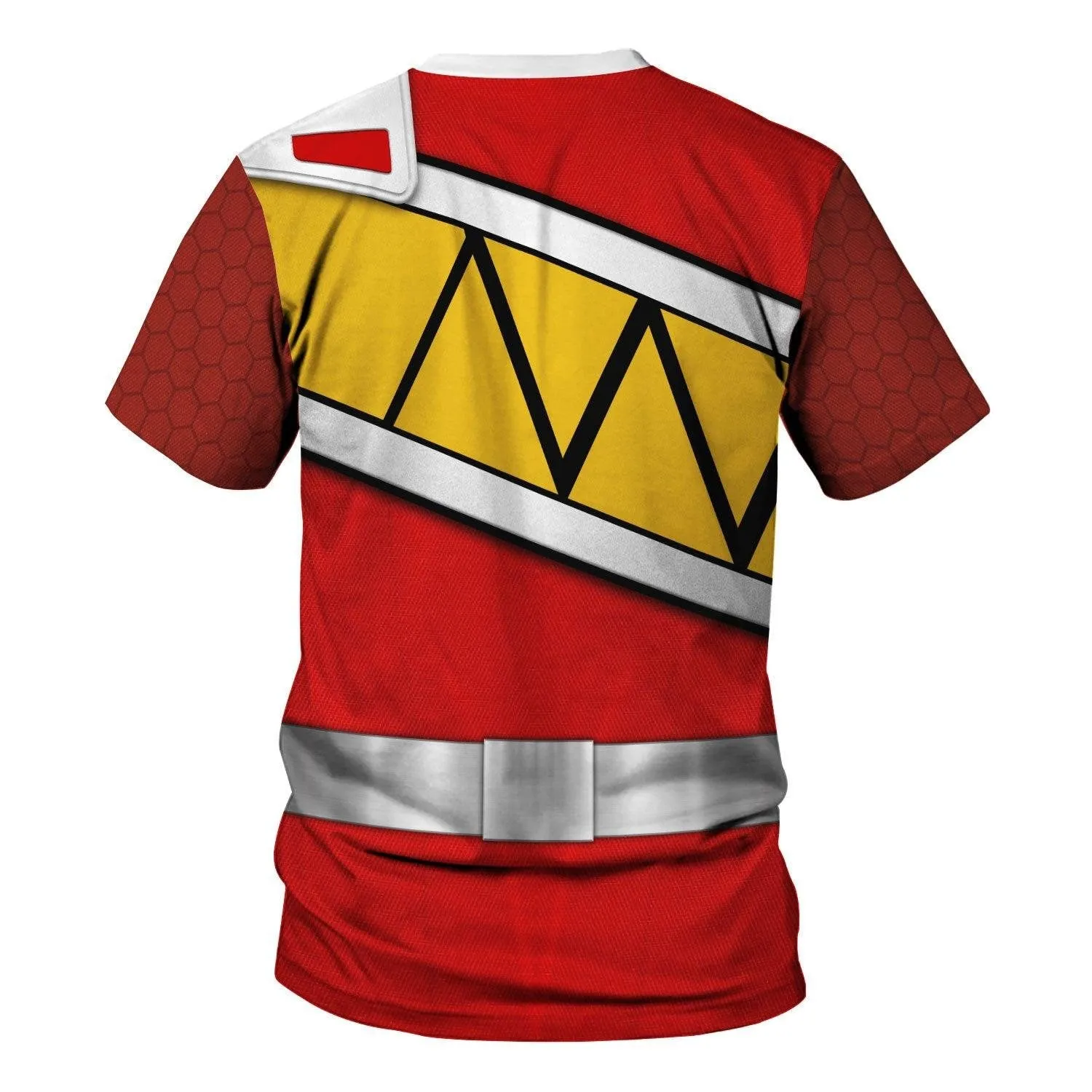 Red Power Rangers Dino Charge Hoodies Sweatshirt T-shirt Hawaiian Tracksuit PRHS39 HSQT4282