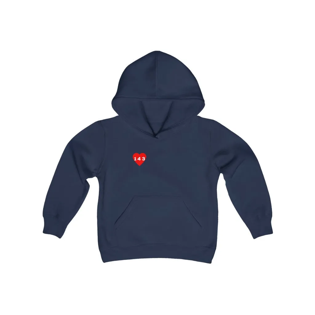 Red "143" Youth Hoodie