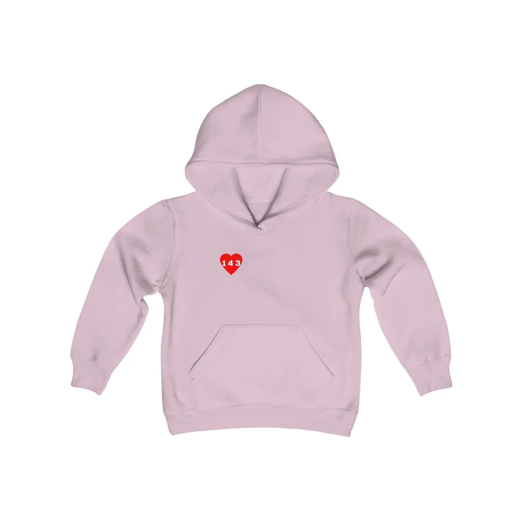 Red "143" Youth Hoodie