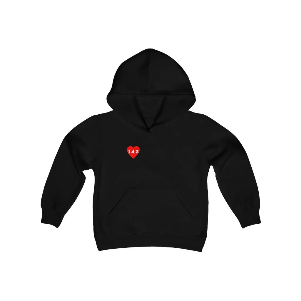 Red "143" Youth Hoodie