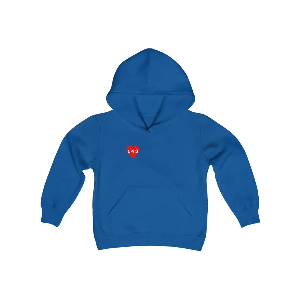 Red "143" Youth Hoodie