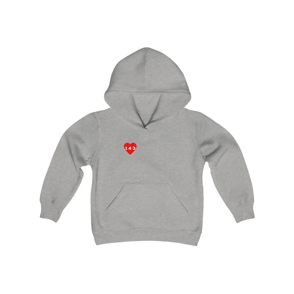 Red "143" Youth Hoodie
