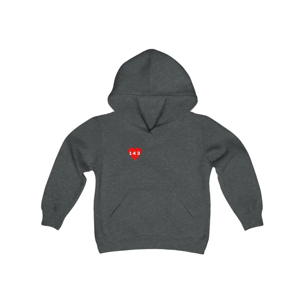 Red "143" Youth Hoodie
