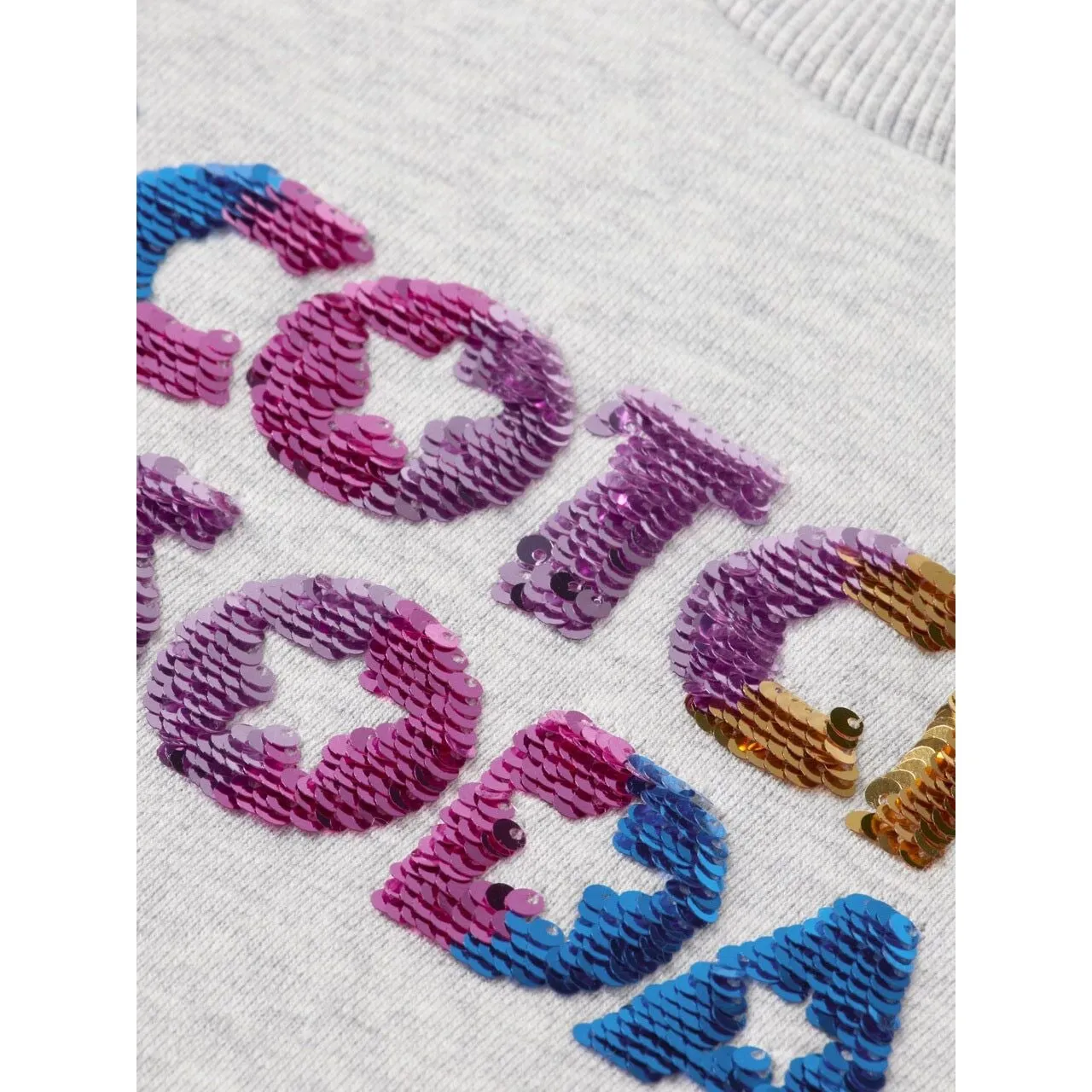 Regular-Fit Sequin Artwork Sweatshirt
