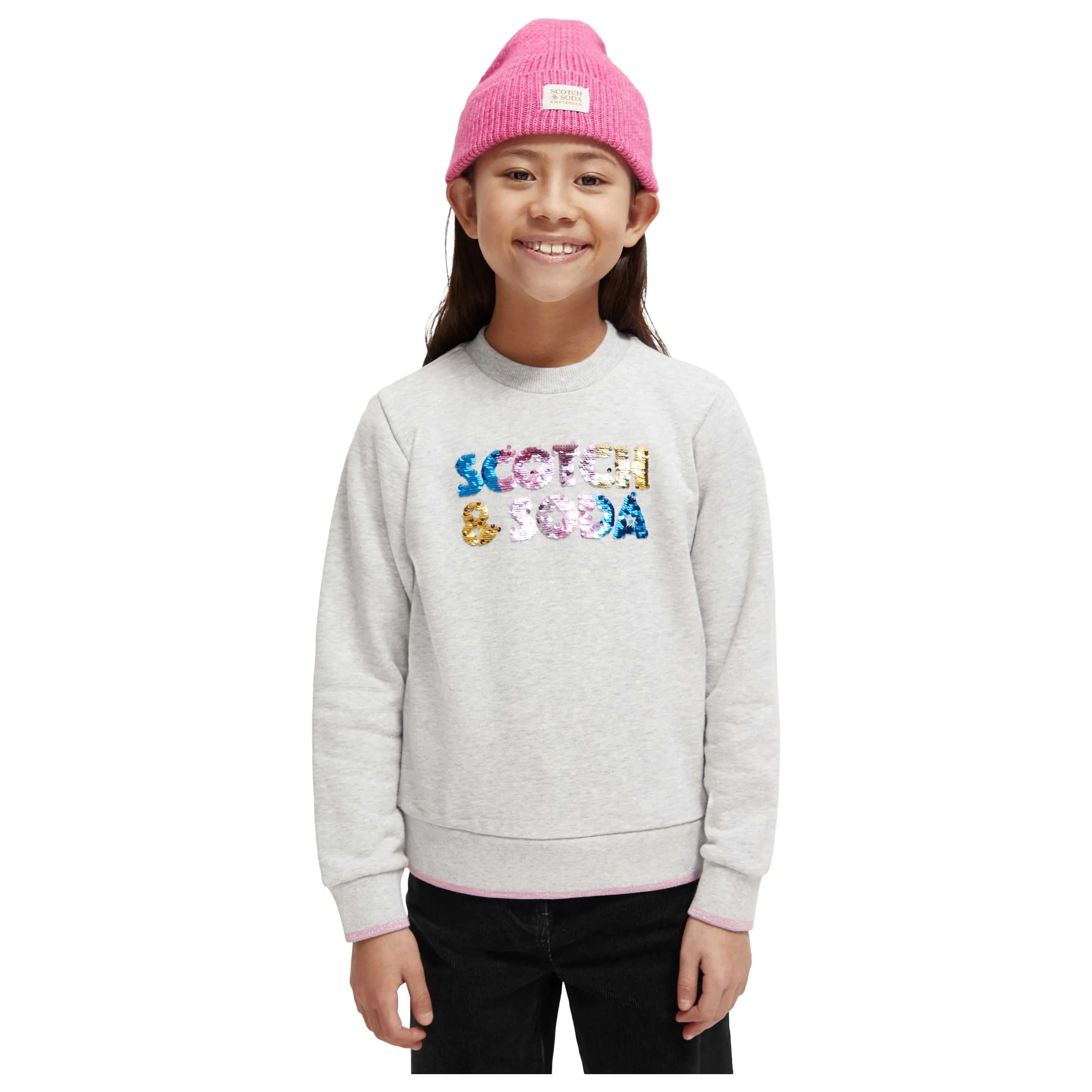 Regular-Fit Sequin Artwork Sweatshirt
