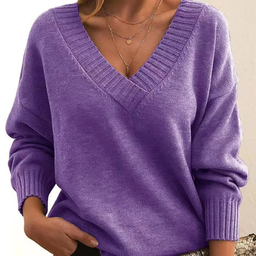 Relaxed V-neck Jocelyn sweater
