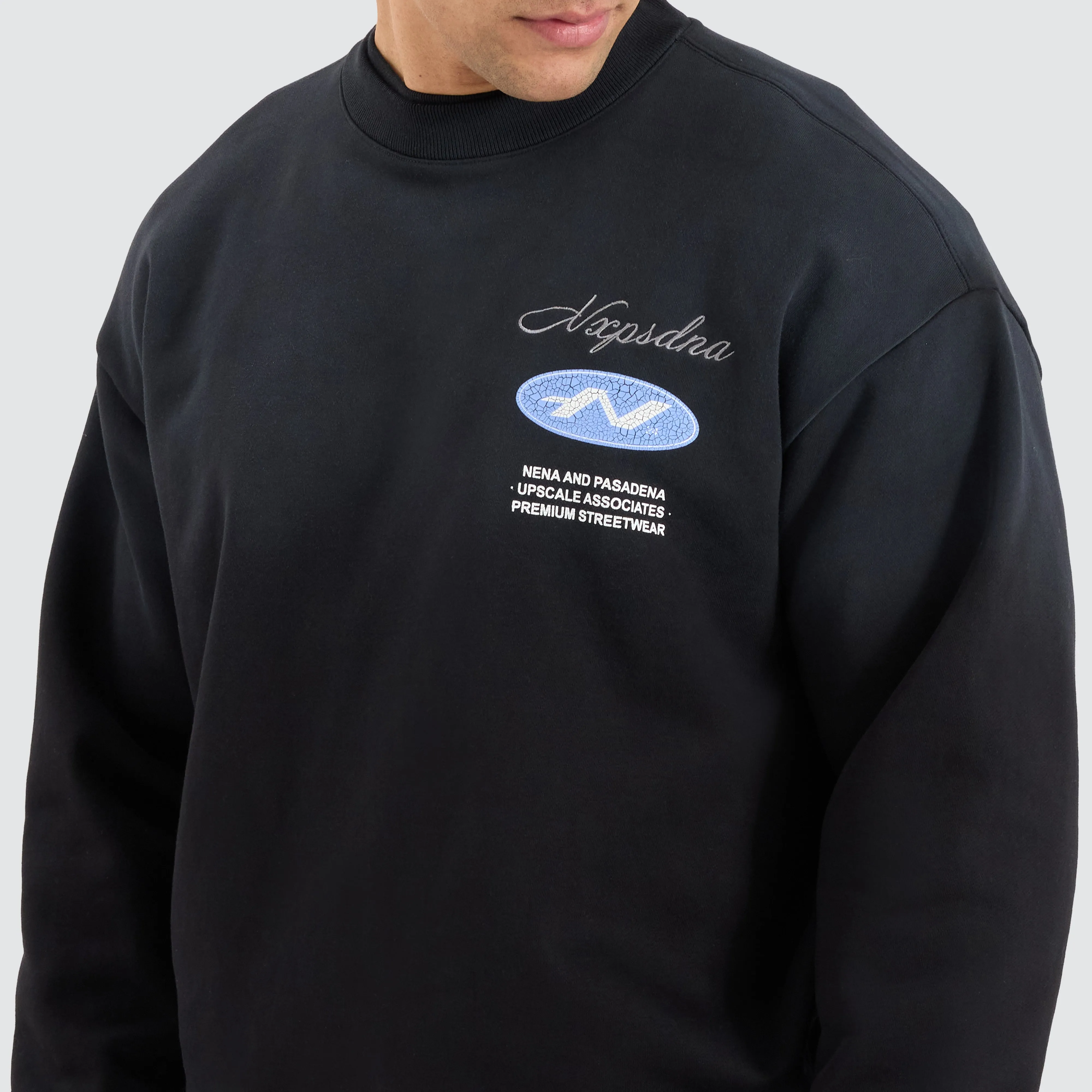 Reservation Box Fit Sweater Jet black