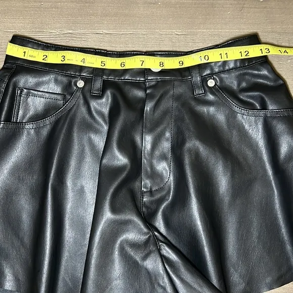 Revolve x Blank NYC Black Vegan Leather Women's Shorts