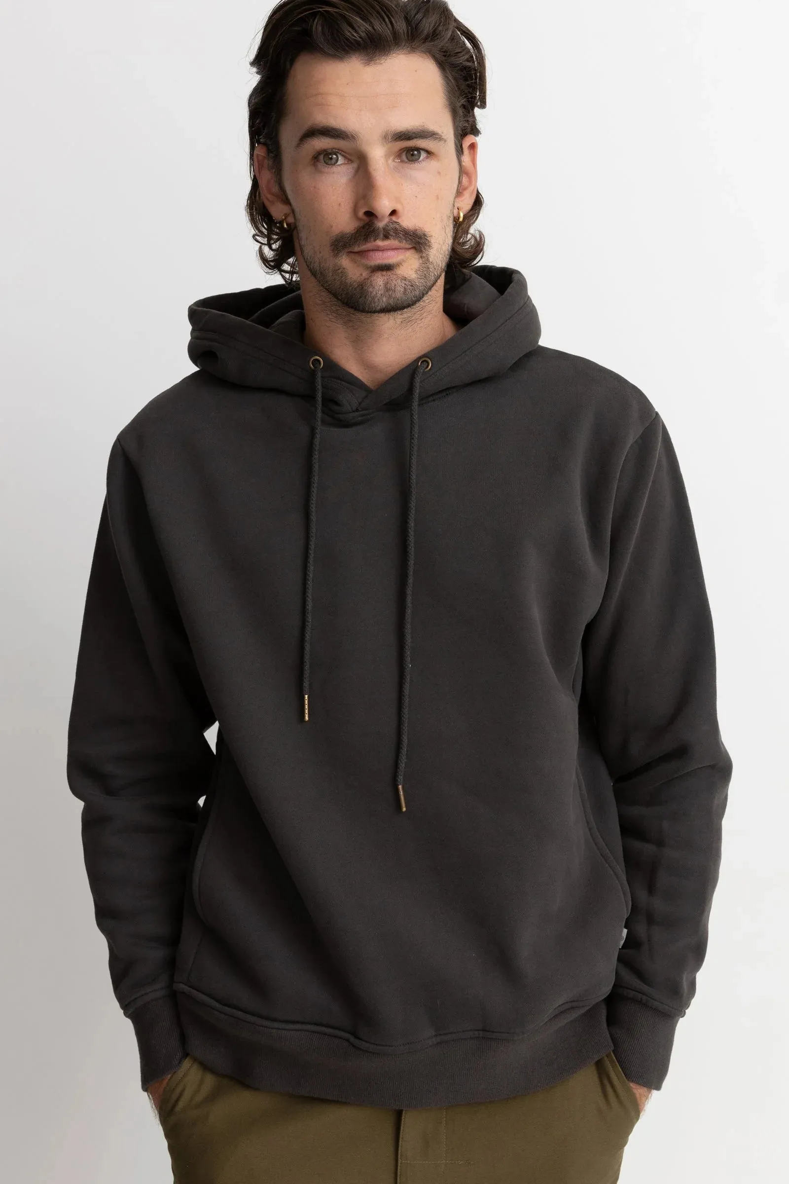 Rhythm Classic Fleece Hood - Vintage Black