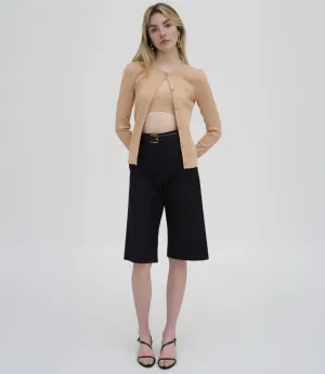 RIB FITTED CARDIGAN