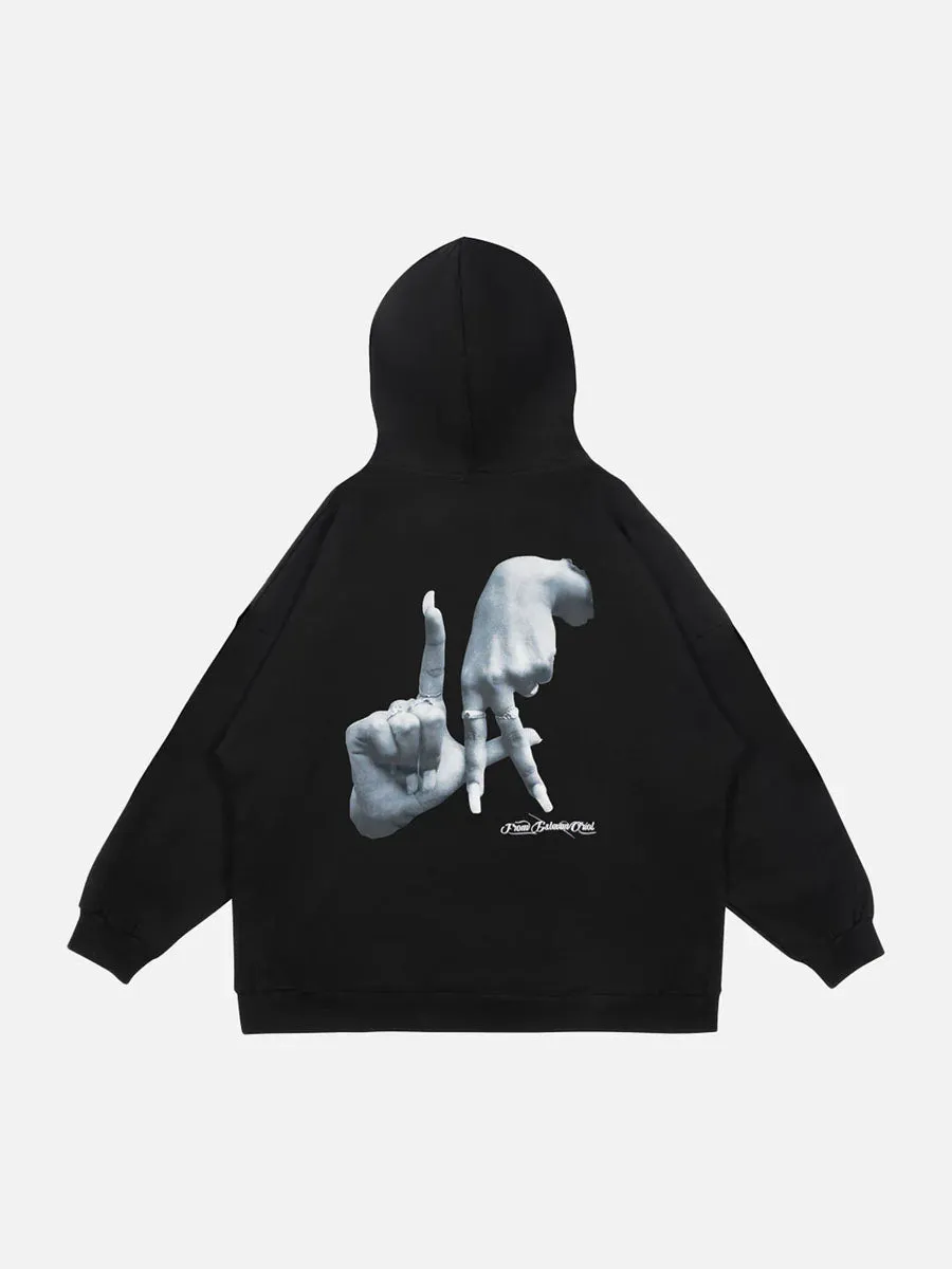 Rimiro - Gesture Print Hoodie