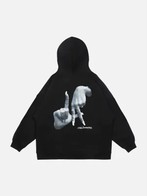 Rimiro - Gesture Print Hoodie