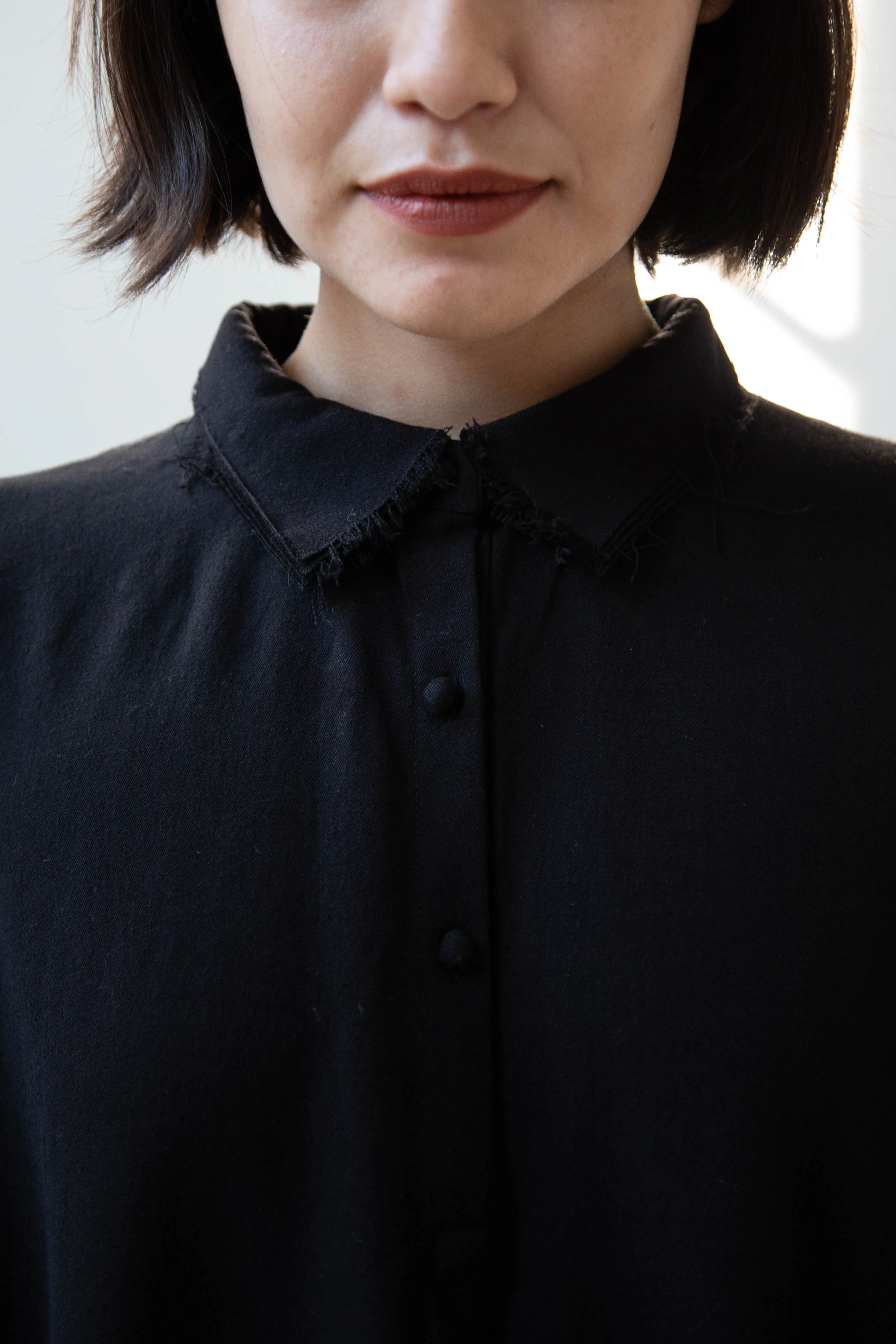Risa Nakamura | Dress "C" in Washed Wool Gaberdine