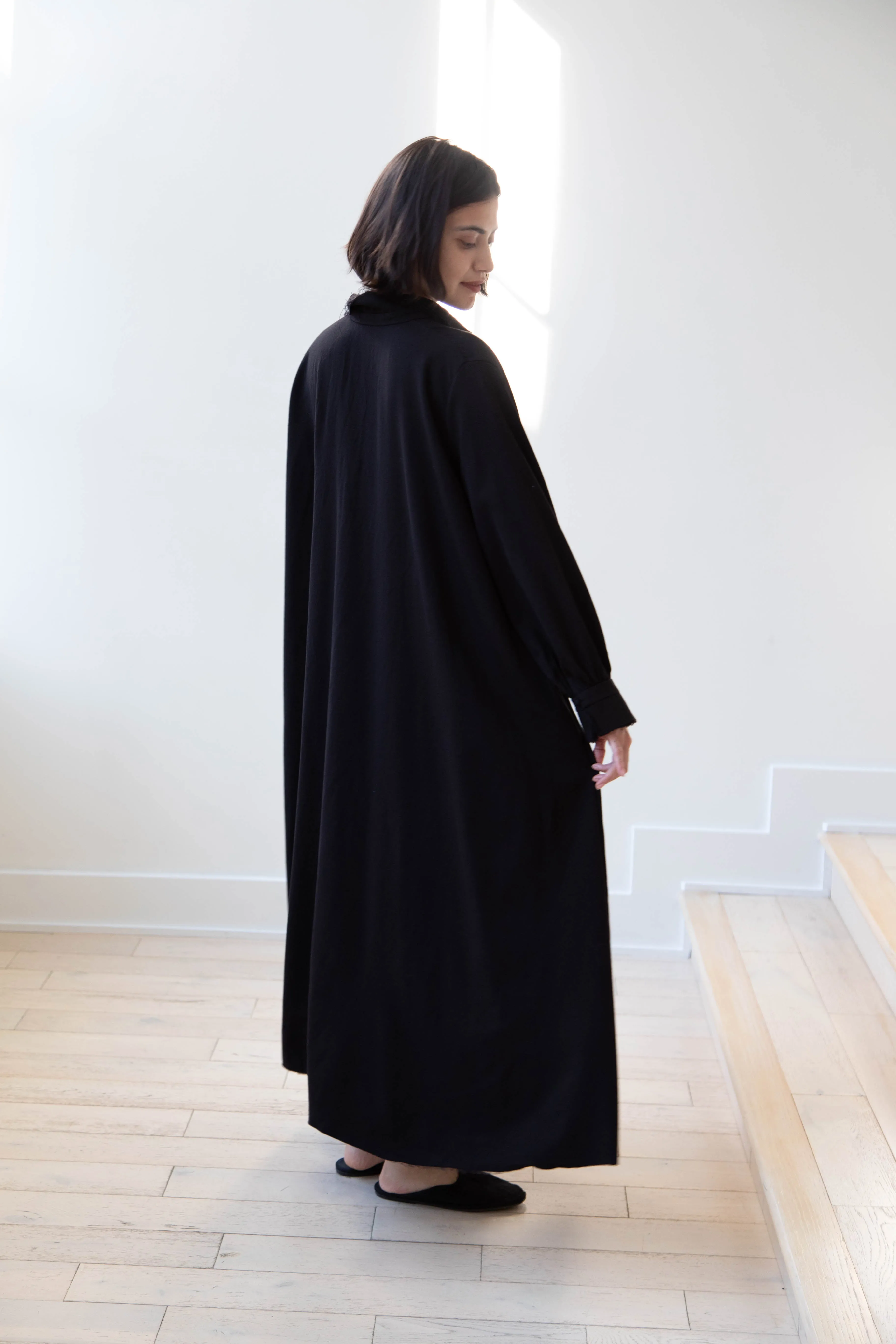 Risa Nakamura | Dress "C" in Washed Wool Gaberdine