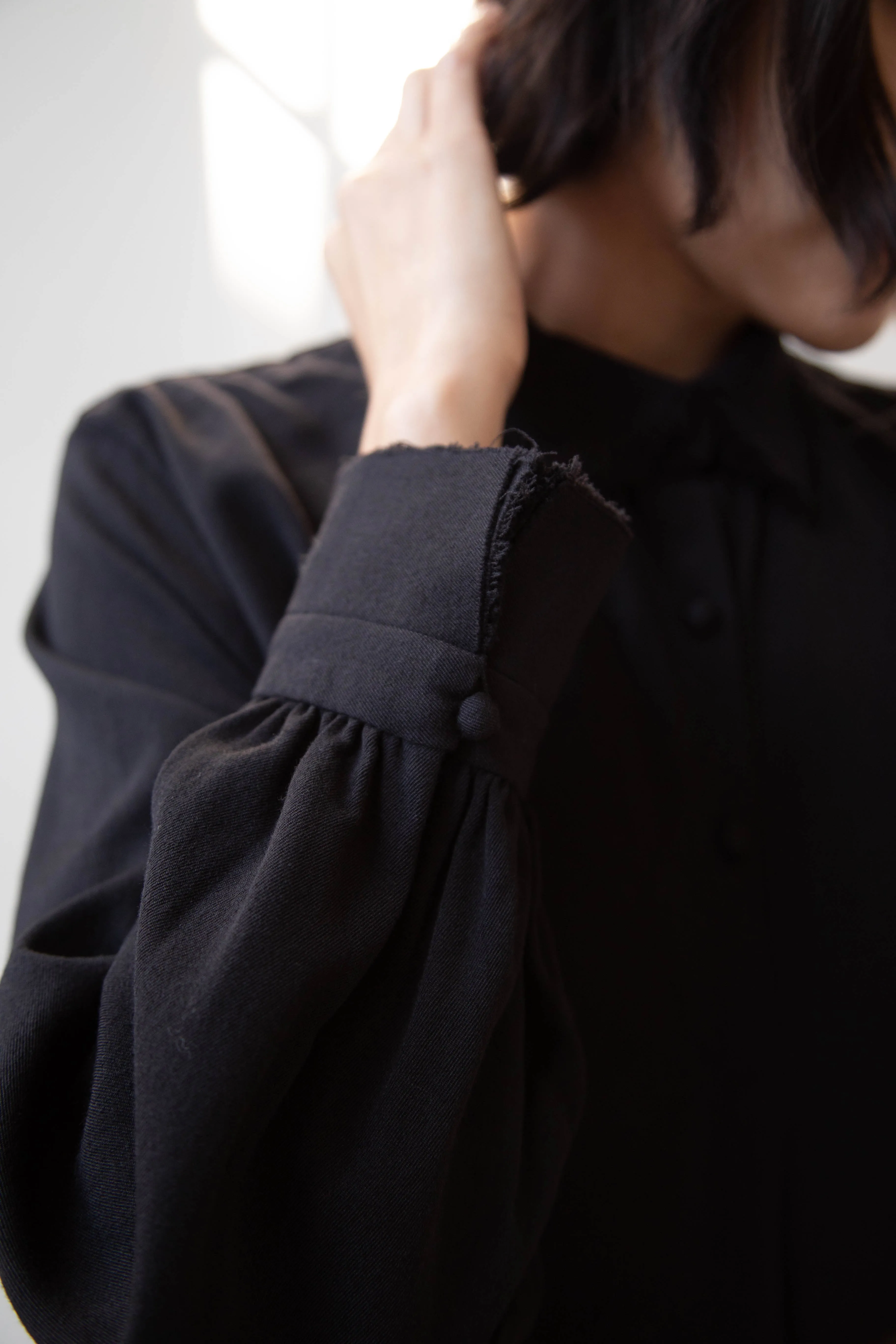 Risa Nakamura | Dress "C" in Washed Wool Gaberdine