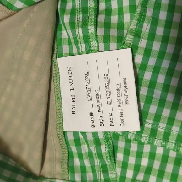 RLX Ralph Lauren women's golf shorts.