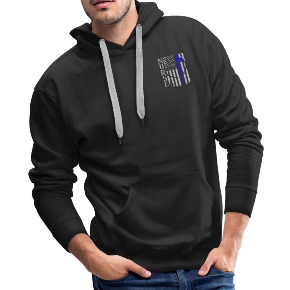Rod of Asclepius Nurse Flag Men’s Premium Hoodie