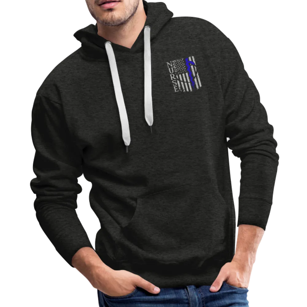Rod of Asclepius Nurse Flag Men’s Premium Hoodie