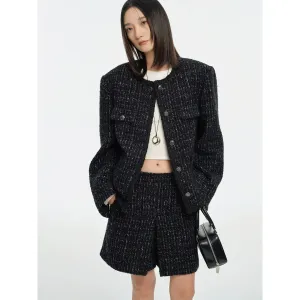 Romantic Tweed Jacket and Shorts