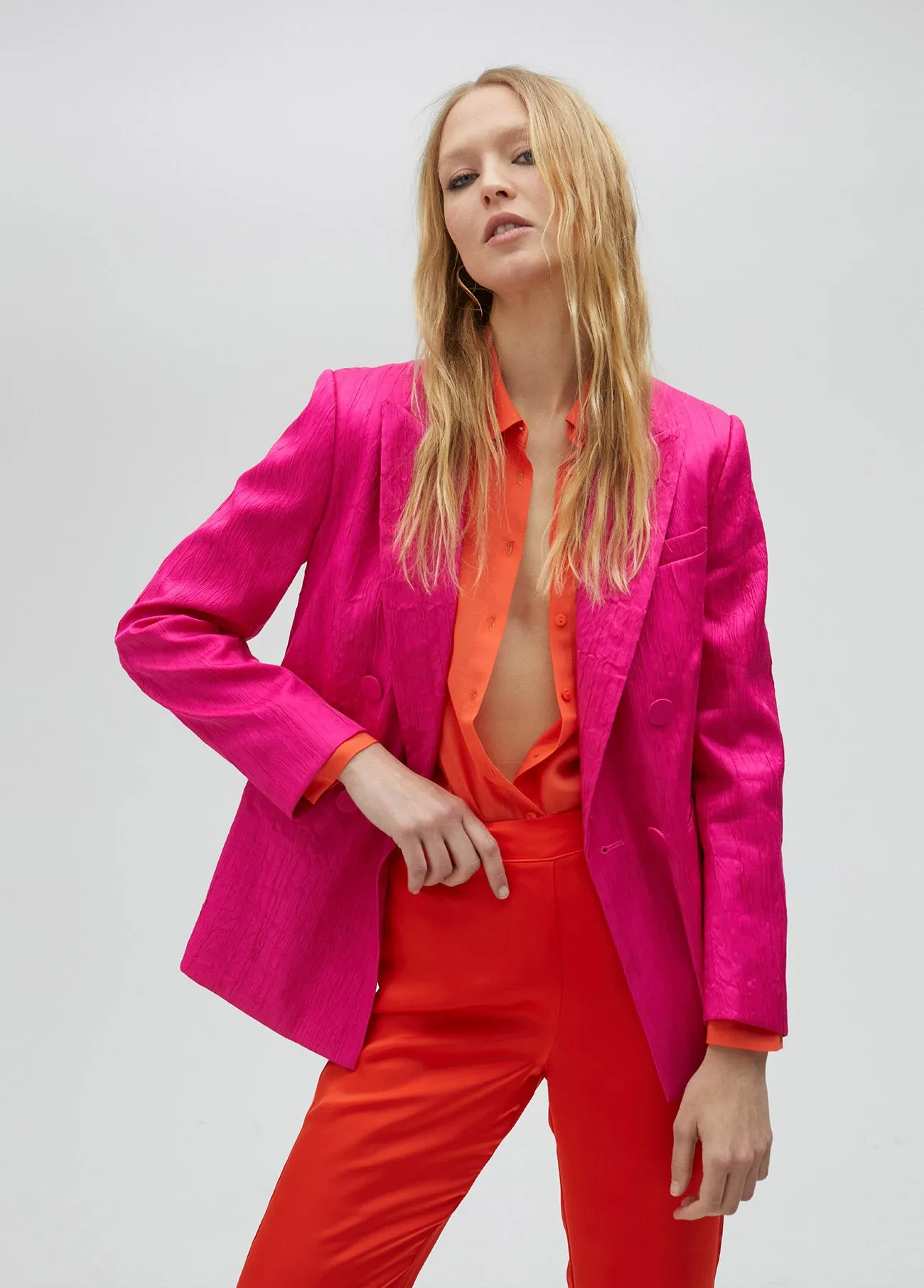 Rough textured blazer
