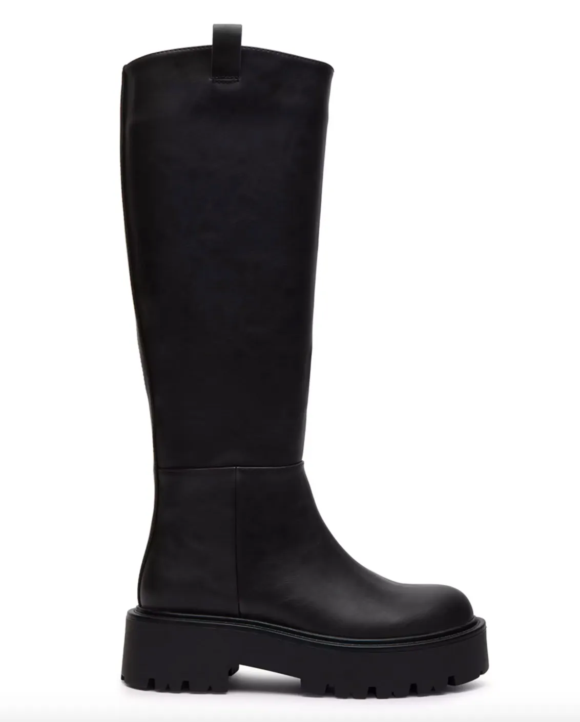 Round Toe Chunky Sole Knee High