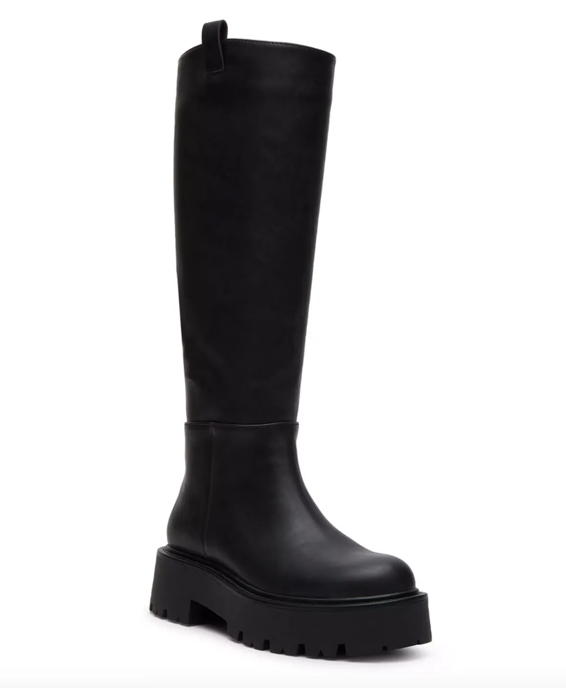 Round Toe Chunky Sole Knee High