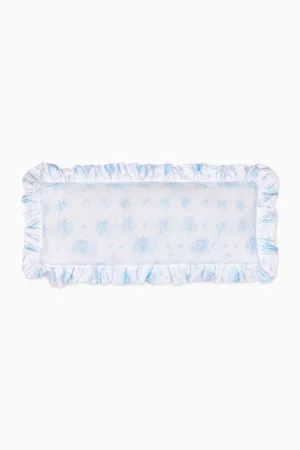 Ruffled Lumbar Pillow - BLUEBELL