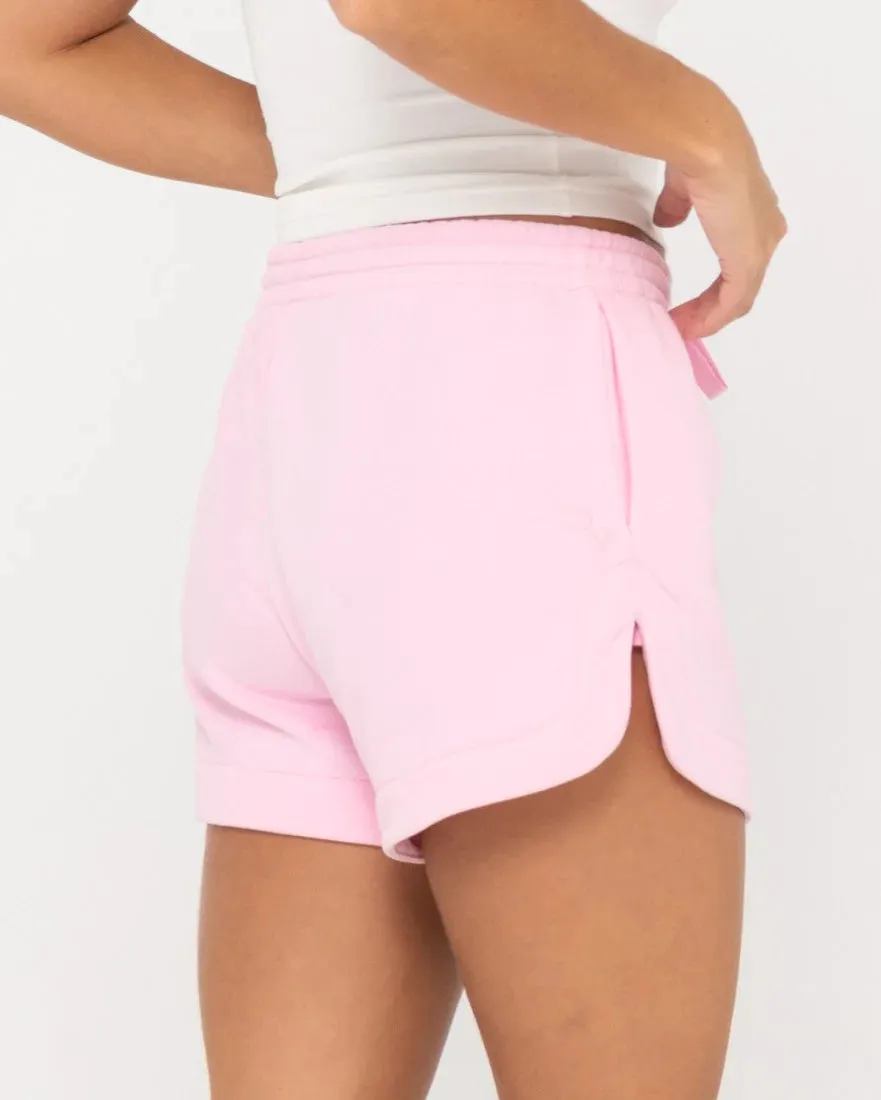 Rusty Signature Fleece Shorts- Soft Orchid