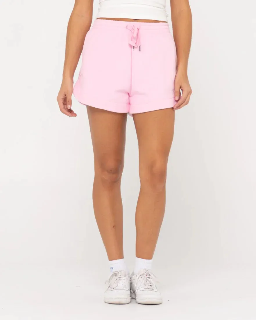 Rusty Signature Fleece Shorts- Soft Orchid