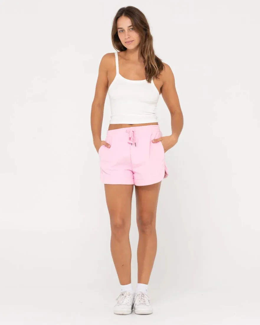 Rusty Signature Fleece Shorts- Soft Orchid
