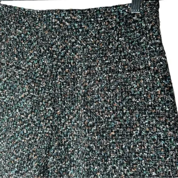 Sandro Space Tweed Wide Leg Textured Shorts Size 42