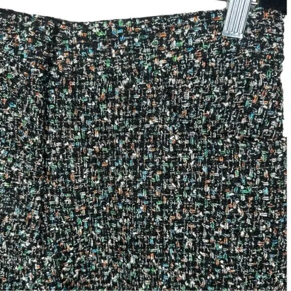 Sandro Space Tweed Wide Leg Textured Shorts Size 42