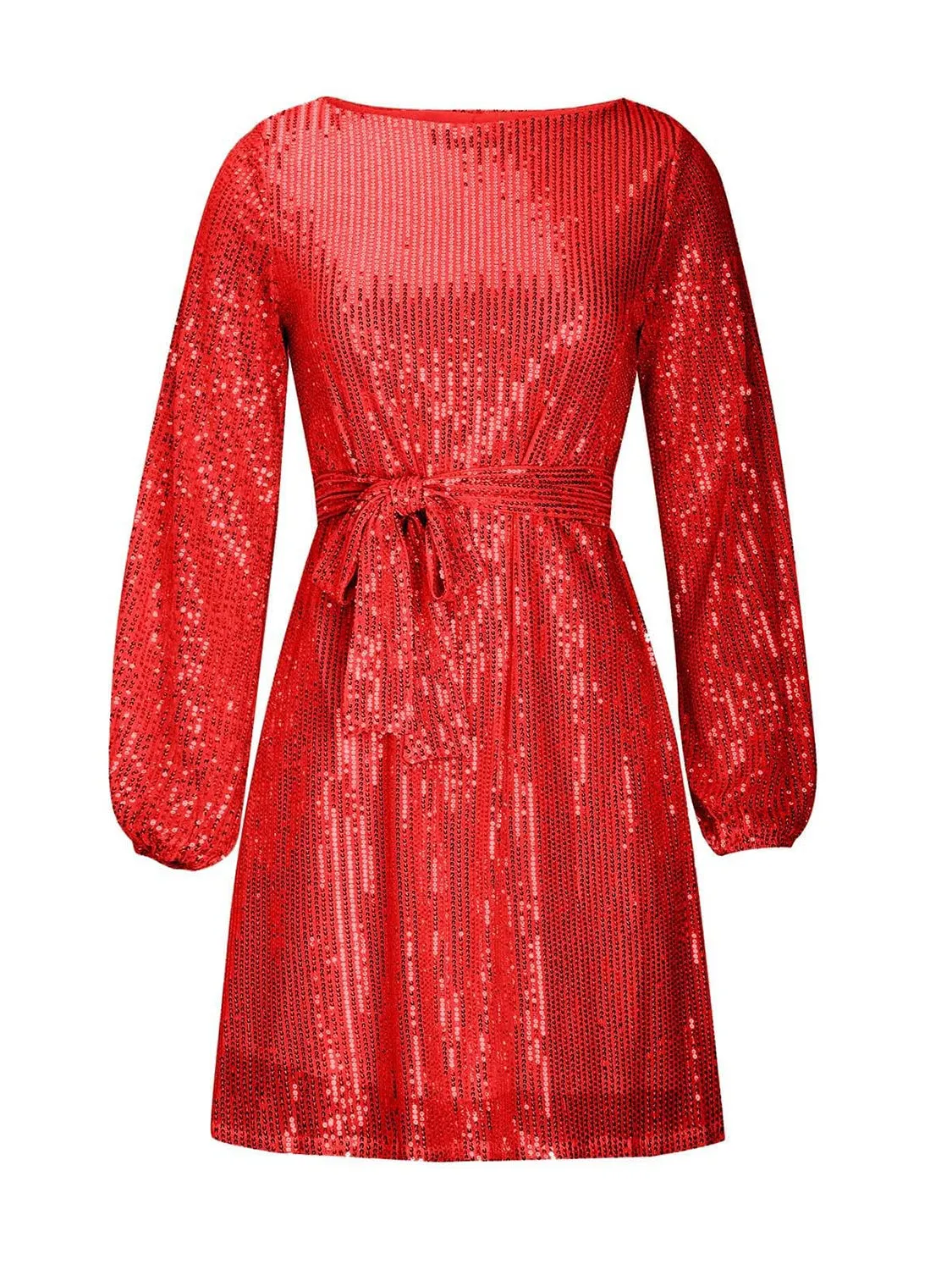 Sequin Long Sleeve Mini Dress