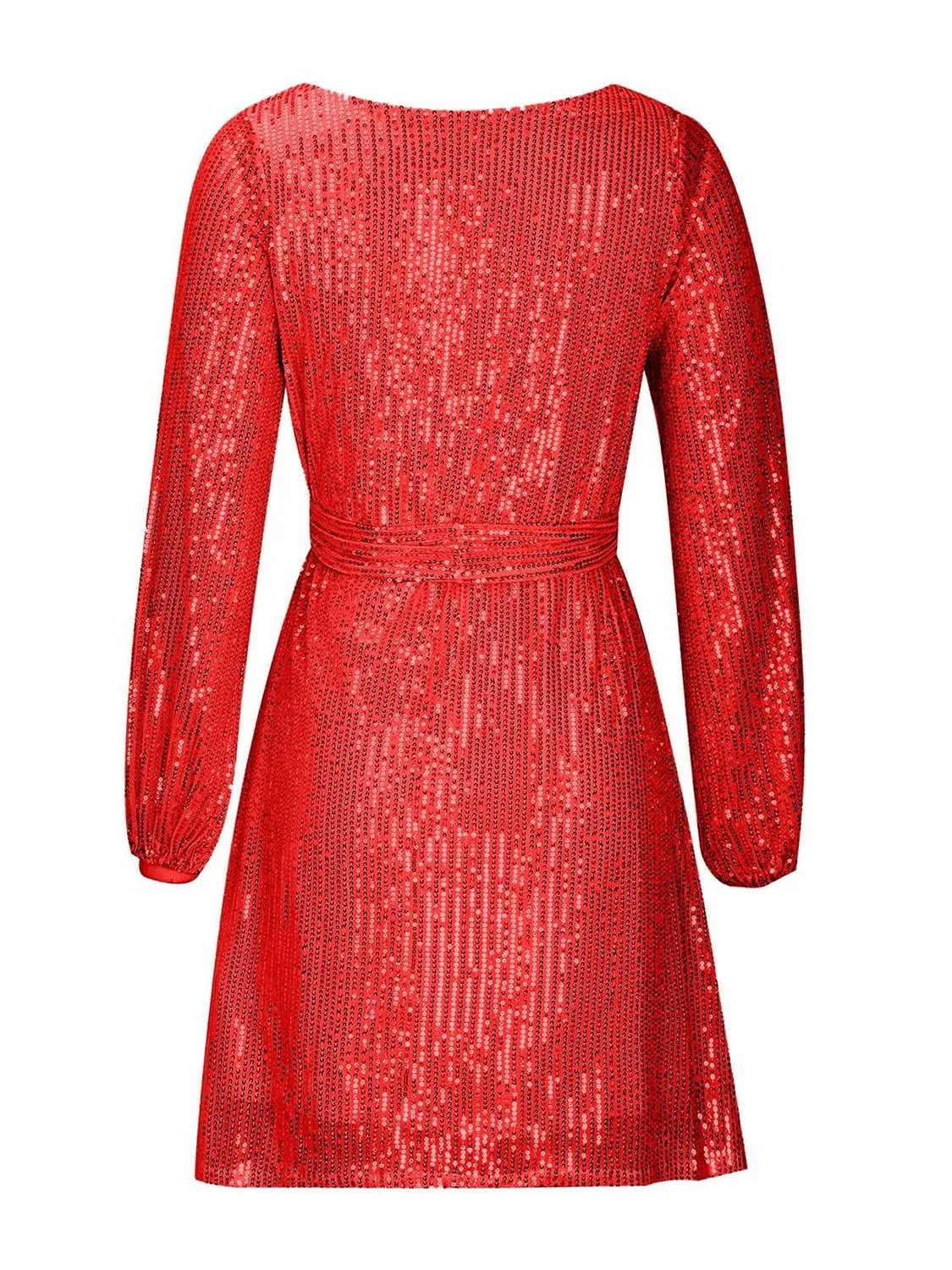 Sequin Long Sleeve Mini Dress