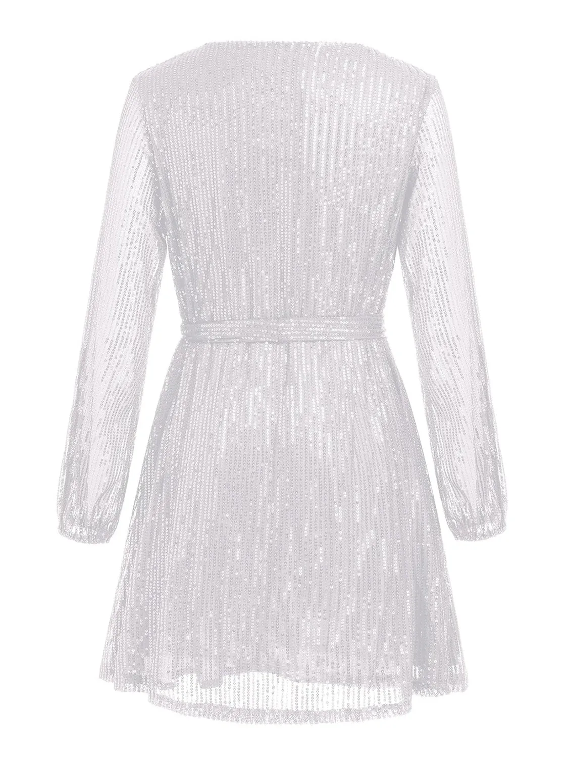 Sequin Long Sleeve Mini Dress