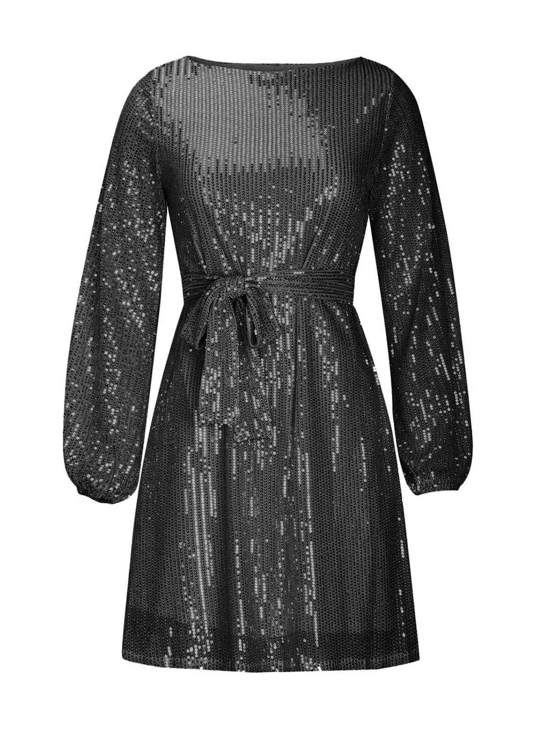 Sequin Long Sleeve Mini Dress
