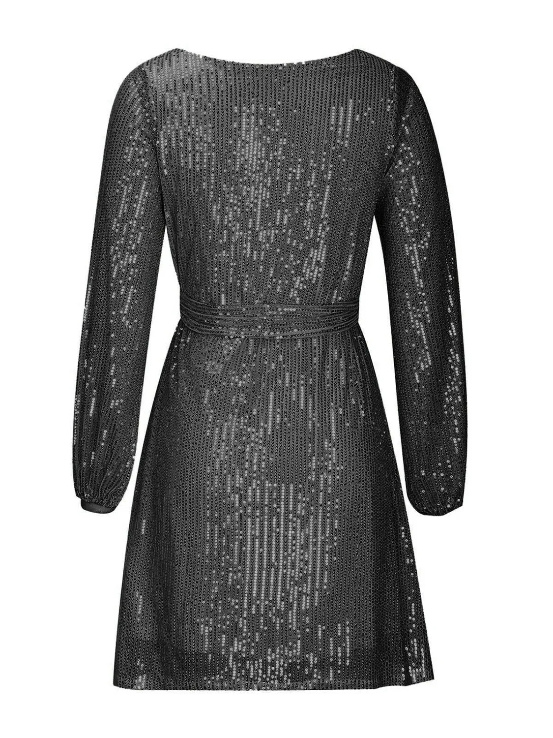 Sequin Long Sleeve Mini Dress