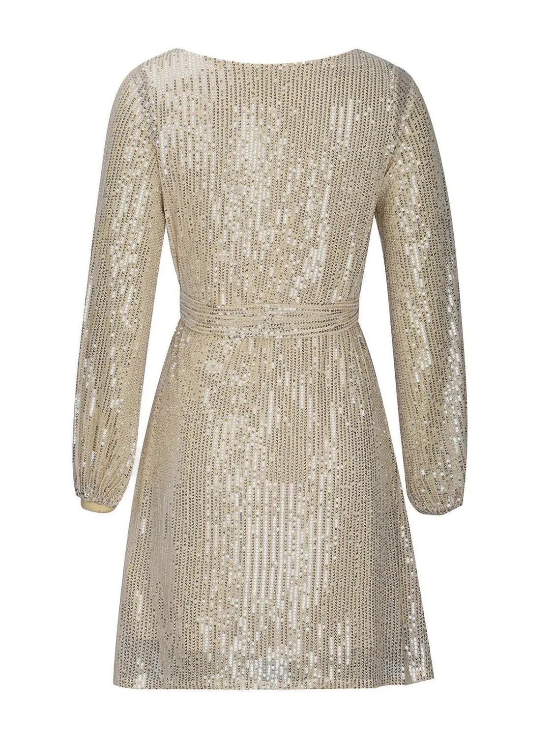 Sequin Long Sleeve Mini Dress