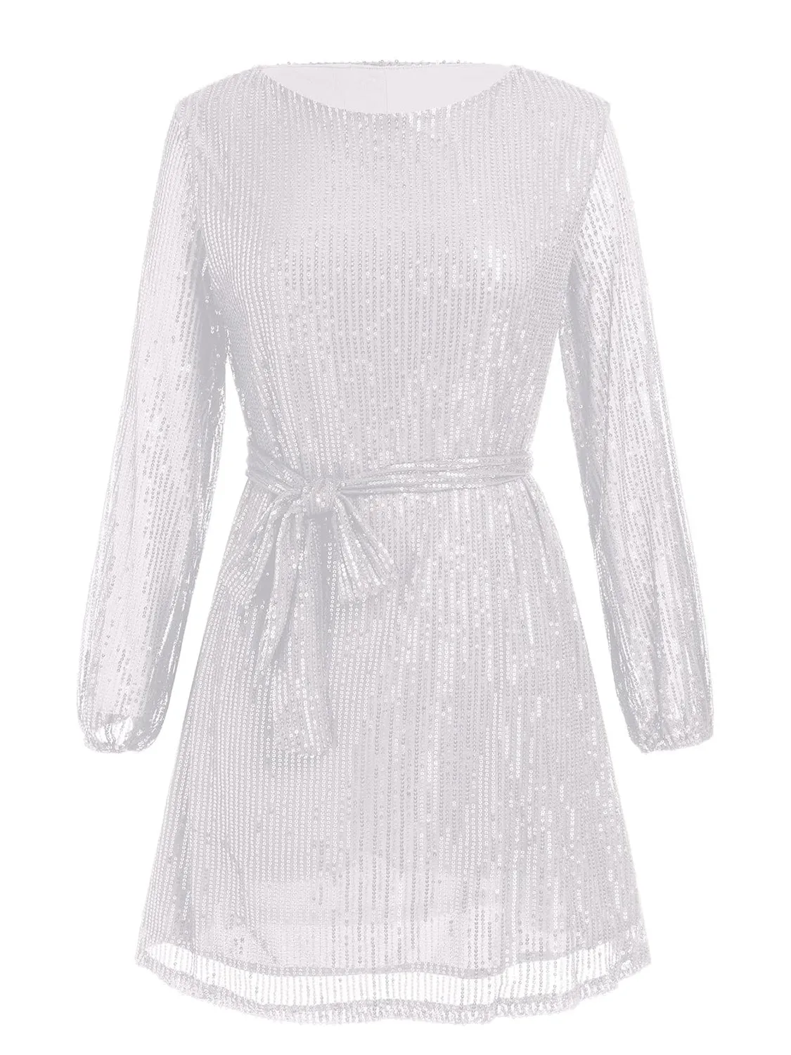 Sequin Long Sleeve Mini Dress