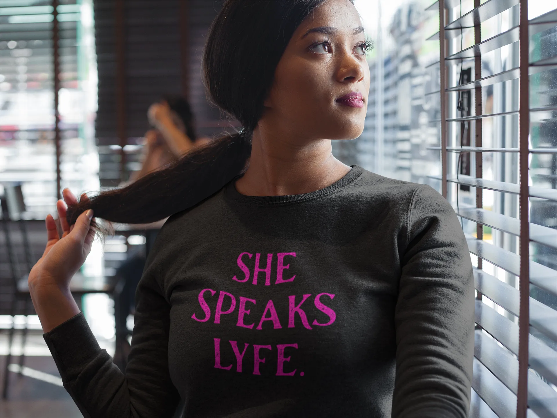 She Speaks Lyfe Sweatshirt