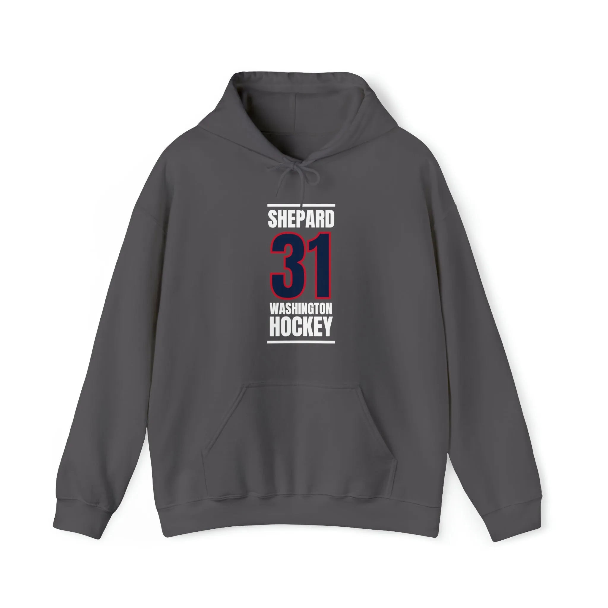 Shepard 31 Washington Hockey Navy Vertical Design Unisex Hooded Sweatshirt