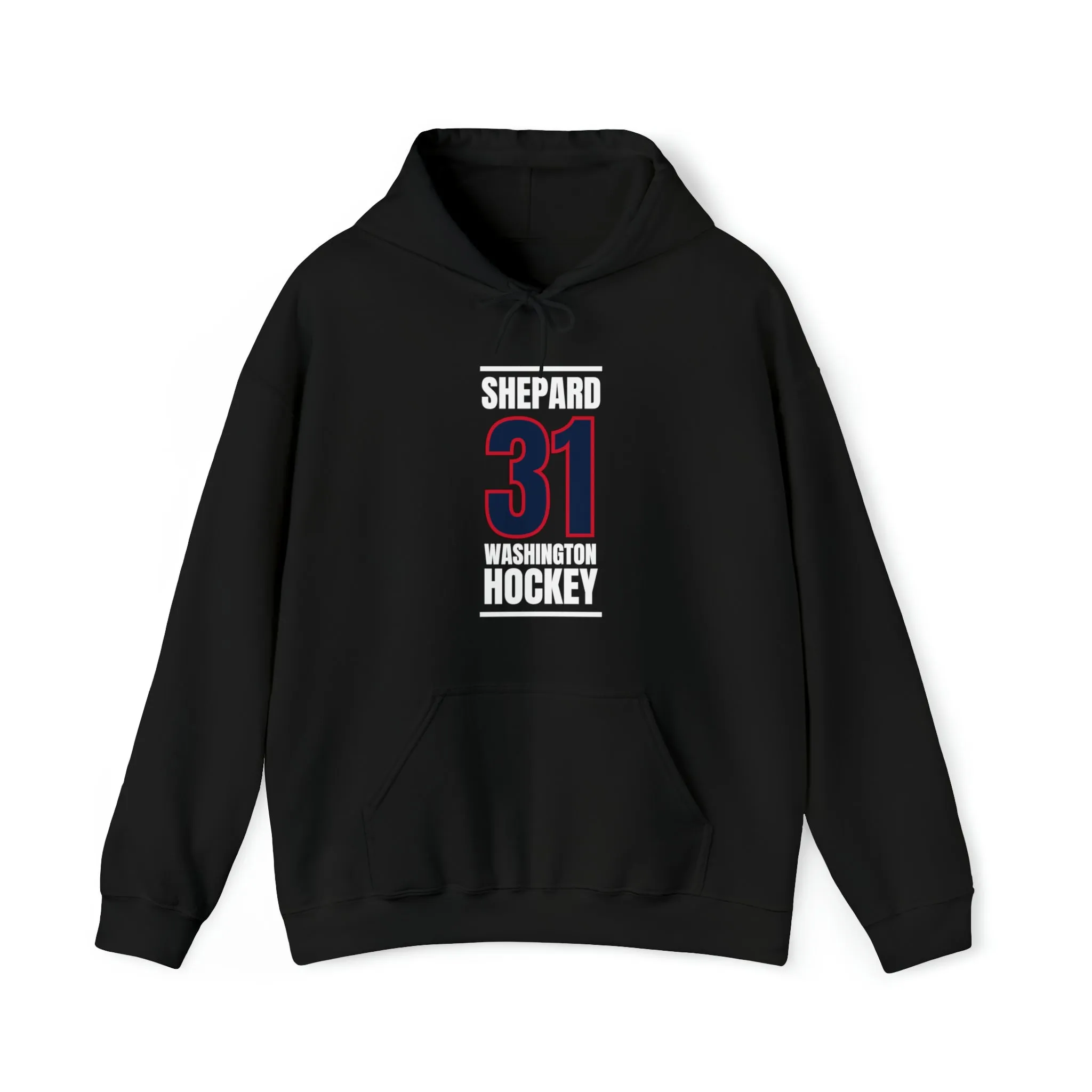 Shepard 31 Washington Hockey Navy Vertical Design Unisex Hooded Sweatshirt